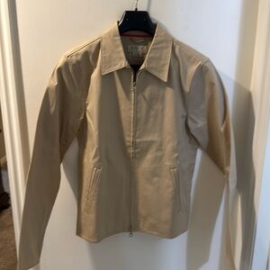 J Crew Tan rain jacket, size S